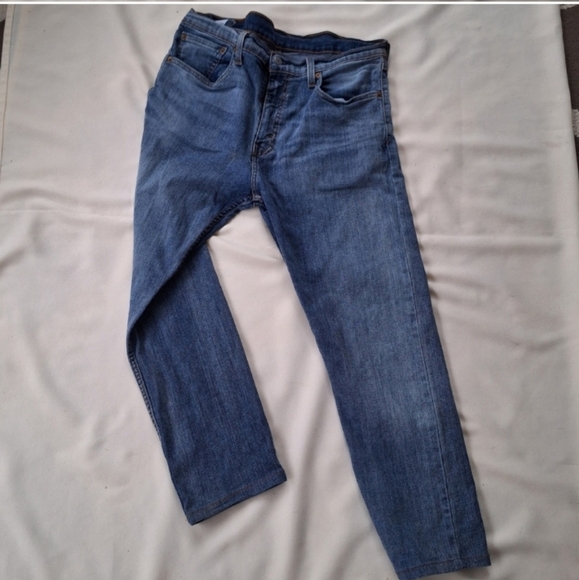 LEVIS 505 Straight Leg Classic BlueTALL Men's Jeans 33" × 36" - Picture 2 of 3